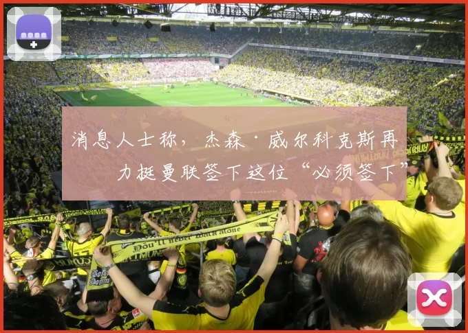 消息人士称，杰森·威尔科克斯再次力挺曼联签下这位“必须签下”的中场天才球员——
